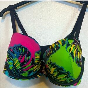 Cacique Multicolor Smooth Boost Demi Cleavage Solution Bra 36DD NEW WITH TAGS